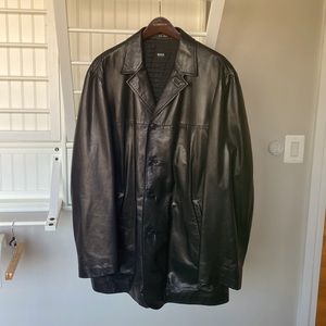 Hugo Boss lamb leather men’s jacket 44R